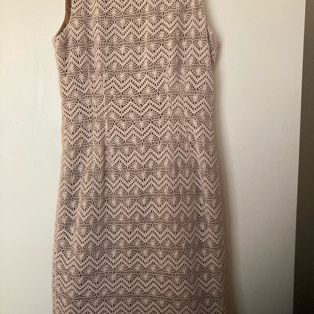 Anne Klein Lace Midi Dress - Cream